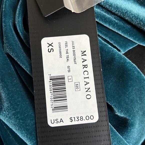 Marciano jules bodysuit feel the teal size XS - Picture 6 of 7